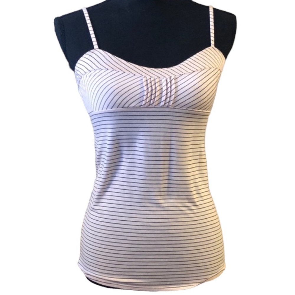 INTIMATELY FREE PEOPLE STRIPED CAMISOLE BLUSH PINK BLACK SIZE SMALL